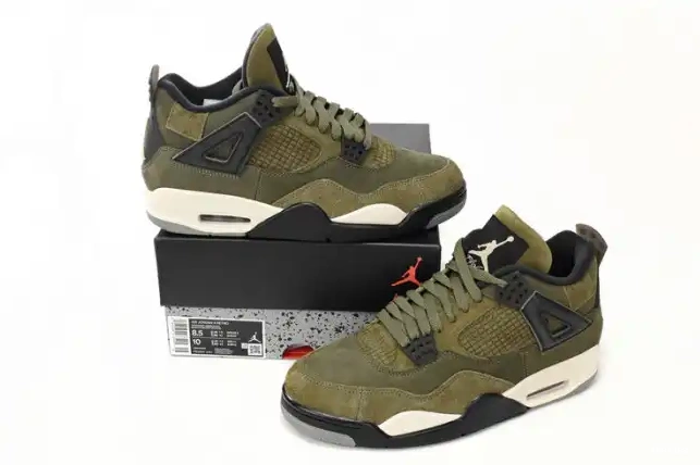 Reps TB Medium Air 4 Olive Craft Jordan FB9927-200 0502